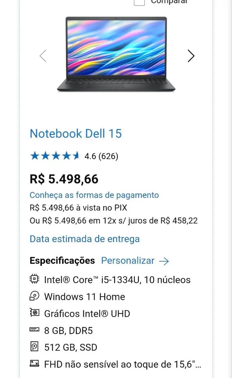 Notebook dell  "novo" NF - Foto 5
