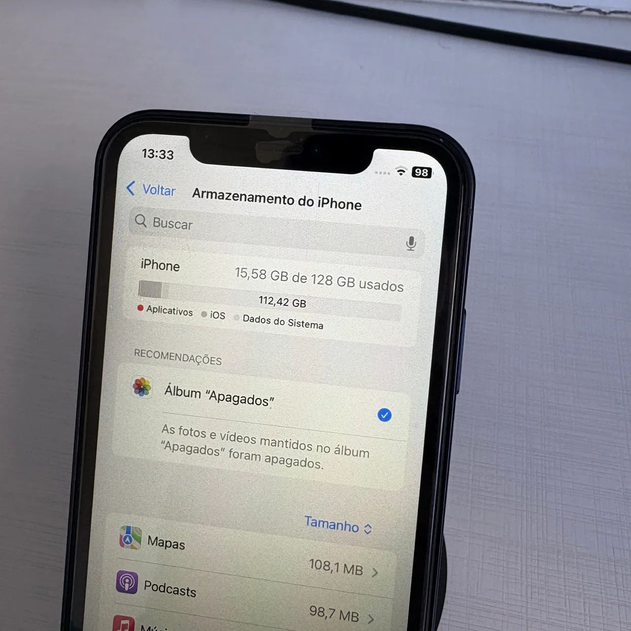 iphone xr 128gb estilo 17 pro azul - Foto 5