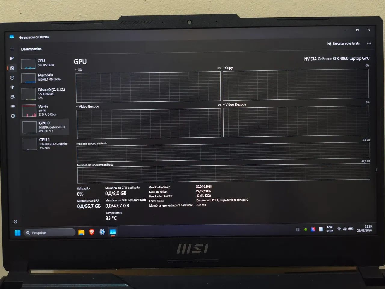 Notebook gamer MSI Cyborg 15 - Foto 4