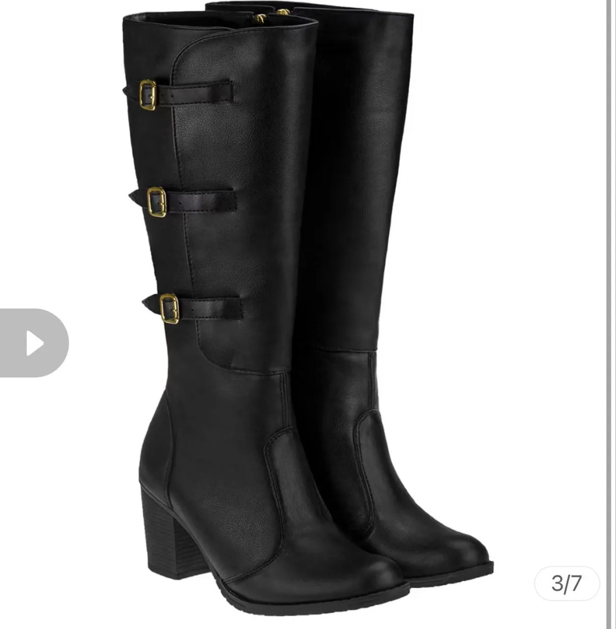 Botas cor preta