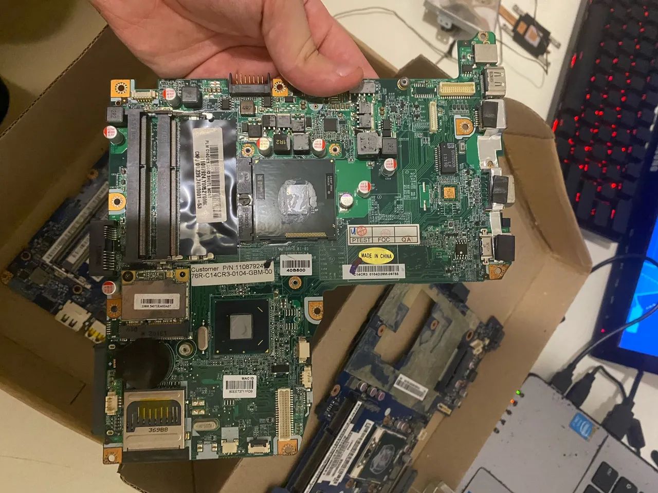 Lote placa mãe notebook sucata - Foto 3
