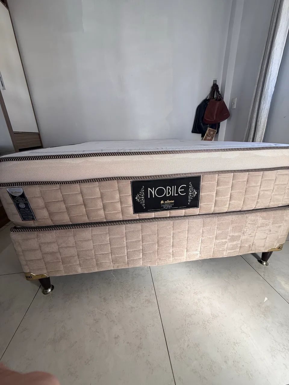 Cama de casal c/ rolo para cabeceira ( Bonsono ) - Foto 3