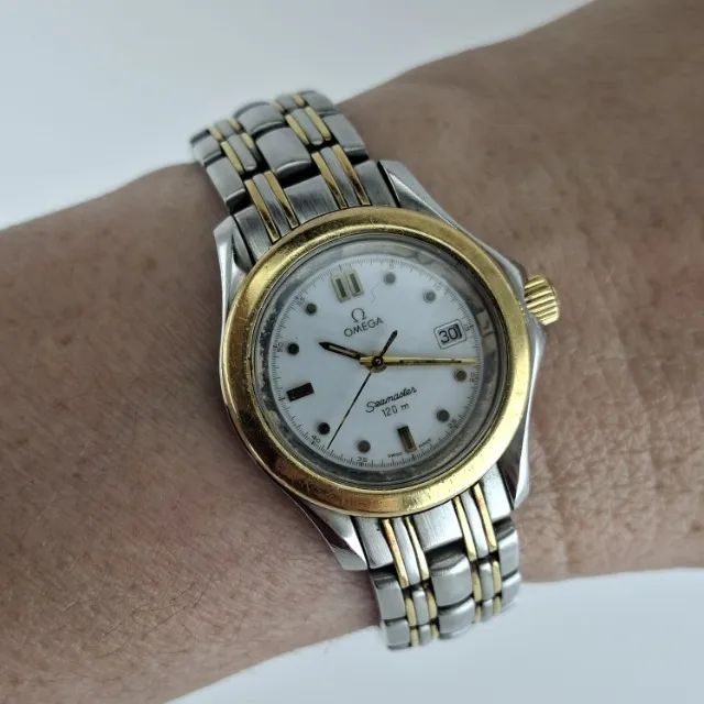 Relógio Omega Seamaster Cal 256111 ETA Swiss Feminino Vintage