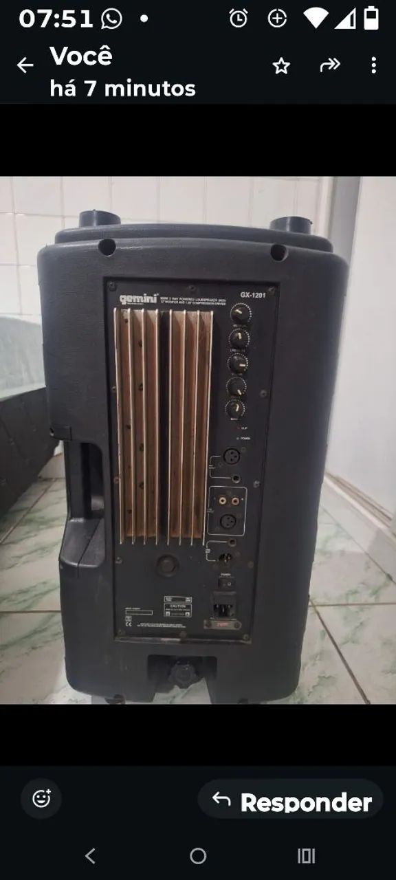 Caixa amplificada Gemini auto falante de 12 polegadas  - Foto 4