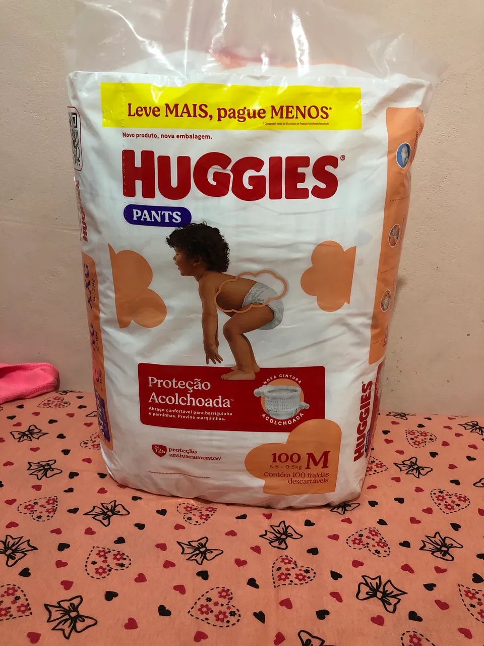 Fralda huggies 100 un tamanho M