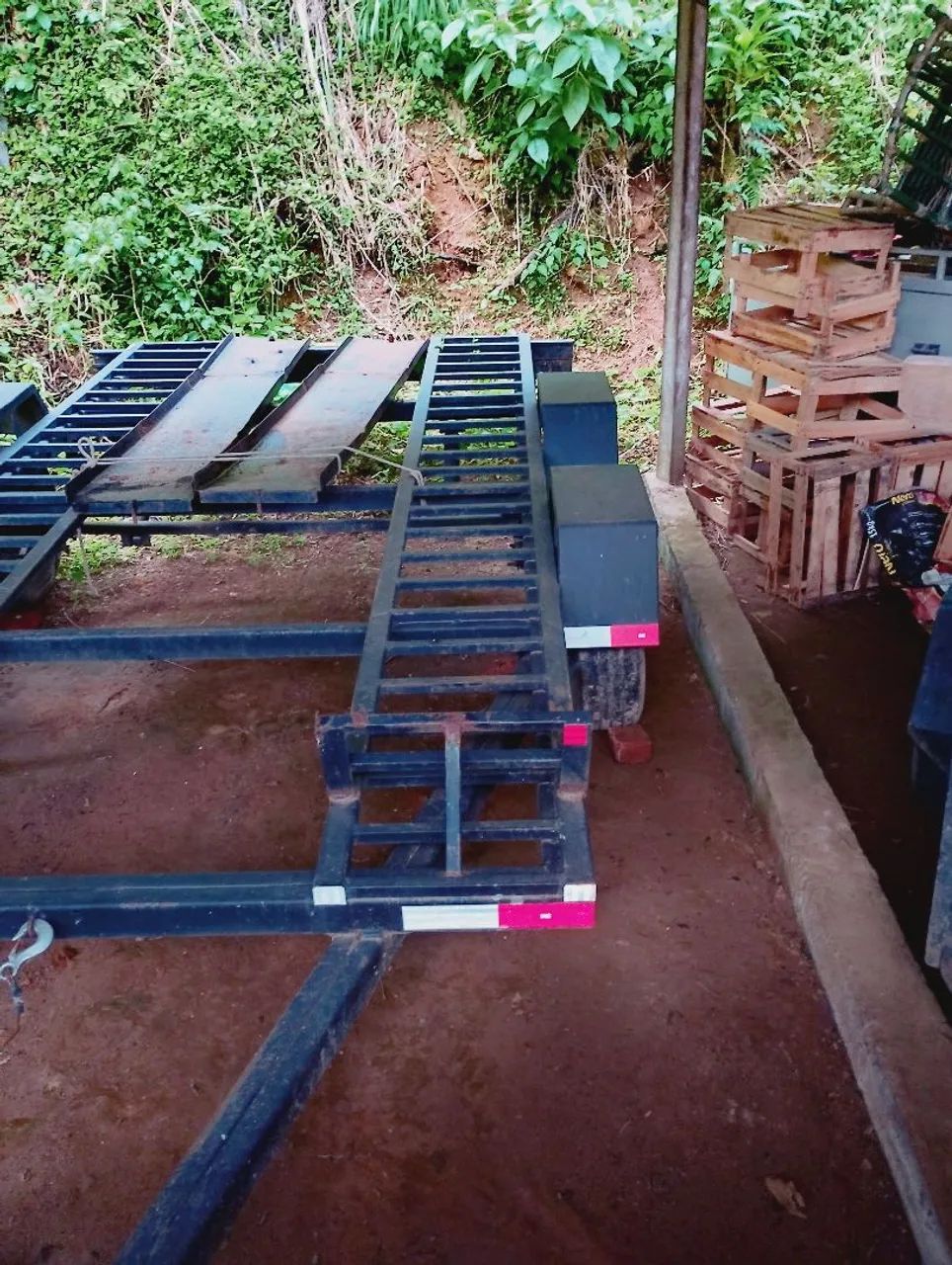 Carretinha trucada reboque carro com cabo de aço  - Foto 2
