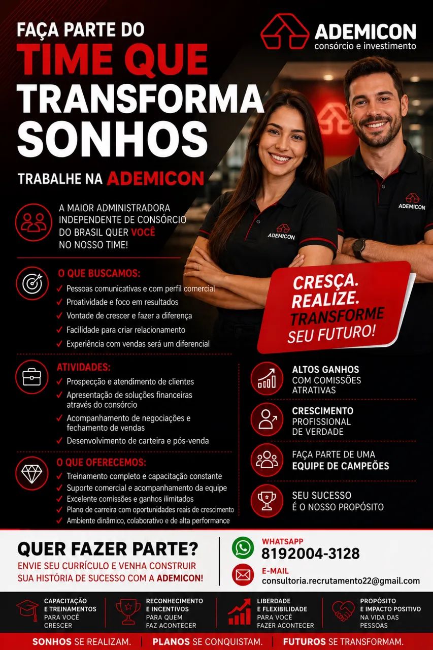 Consultor (a) de Vendas 