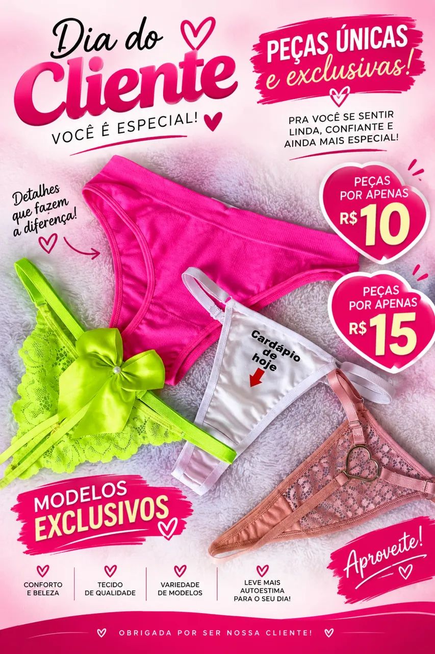 Oferta - calcinhas 