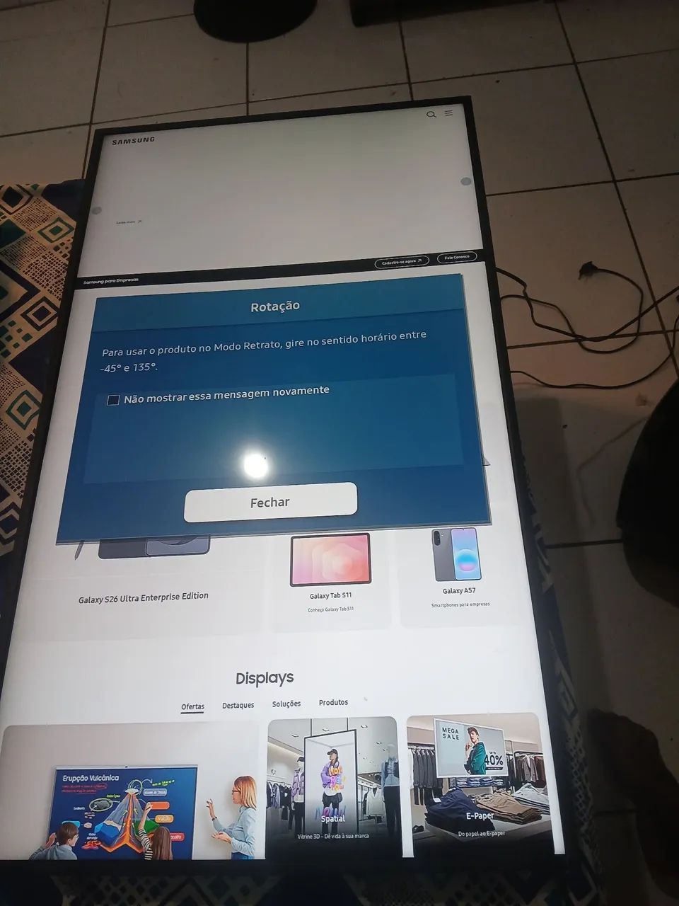 Monitor Comercial Samsung 43 Polegadas Ultra 4k - Foto 5