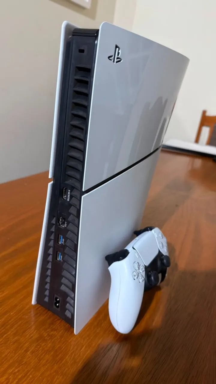 PS5 Slim, Com Leitor, Completo! - Foto 3