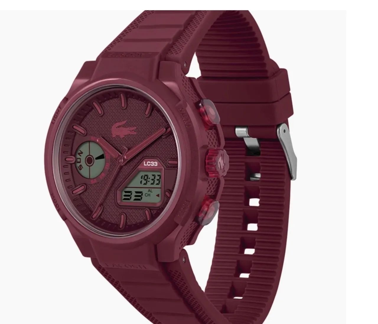 Relógio Lacoste Vermelho Lc33 seminovo  - Foto 3