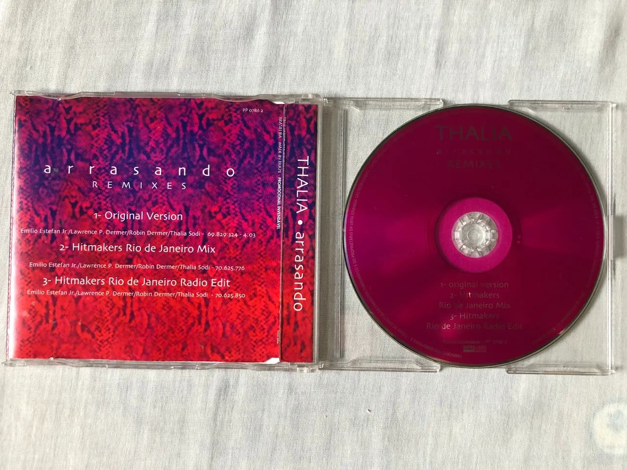 CD THALIA SINGLE ARRASANDO REMIXES - Foto 2