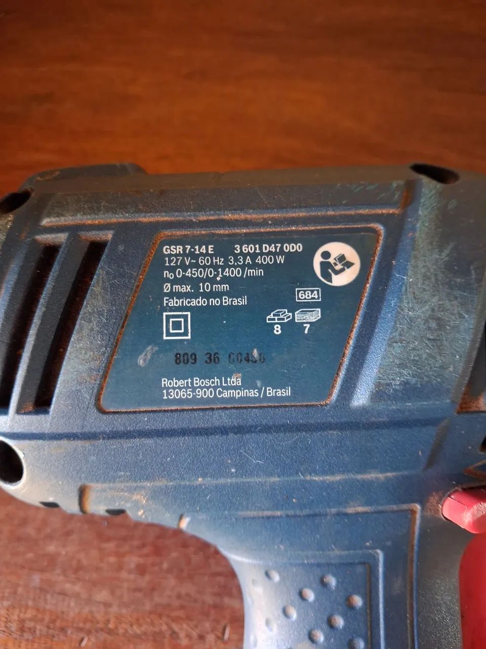 Furadeira Parafusadeira Elétrica De 10mm Bosch GSR 7-14 - Foto 5