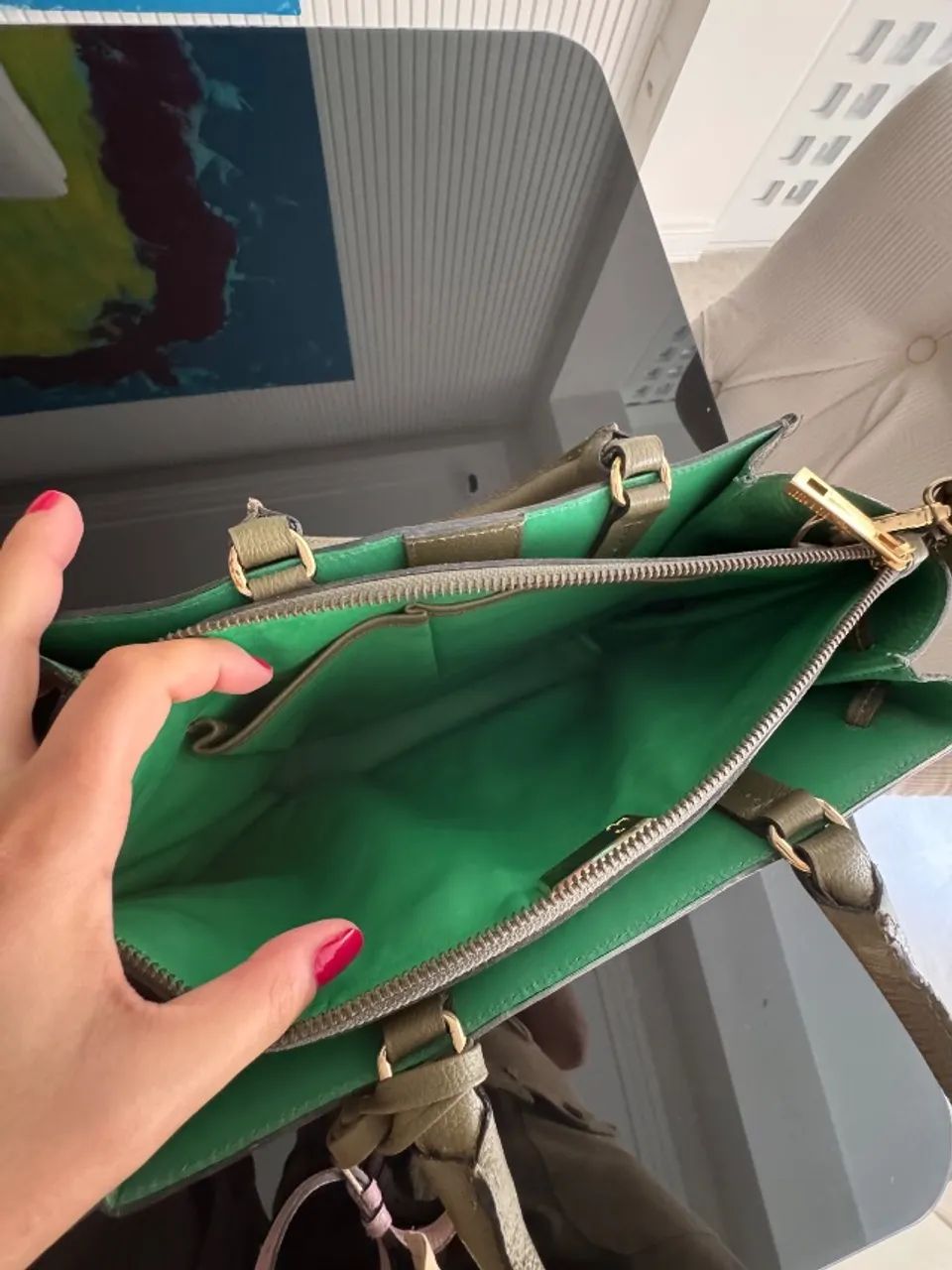 Bolsa de couro marca de luxo - Foto 5
