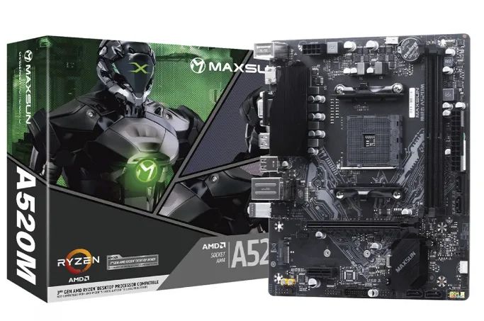 Placa Mãe MAXSUN A520M MS-Challenger, Chipset A520, AMD AM4, mATX, DDR4