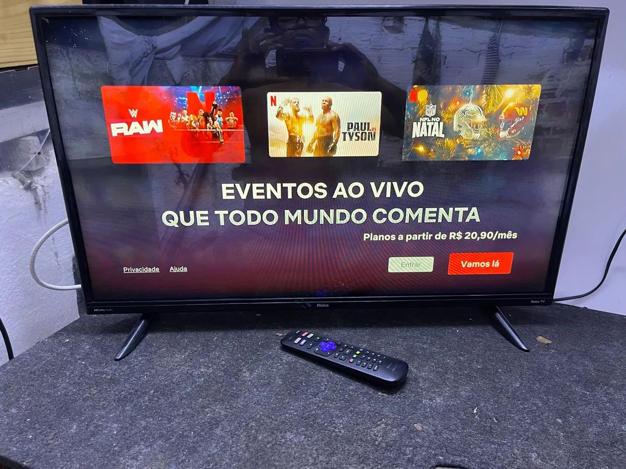 Smart TV Philco Roku 32 polegadas funcionando perfeitamente - Foto 4