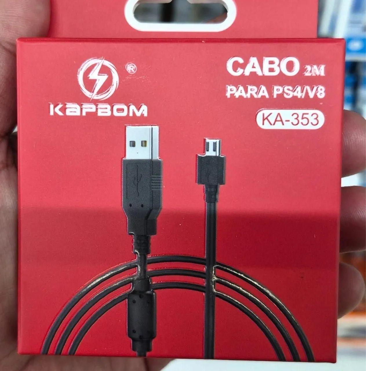 CABO USB PARA MICRO USB V8 -P/PS4 2M