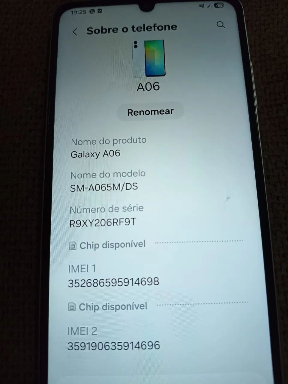 Vendo Samsung Galaxy A06