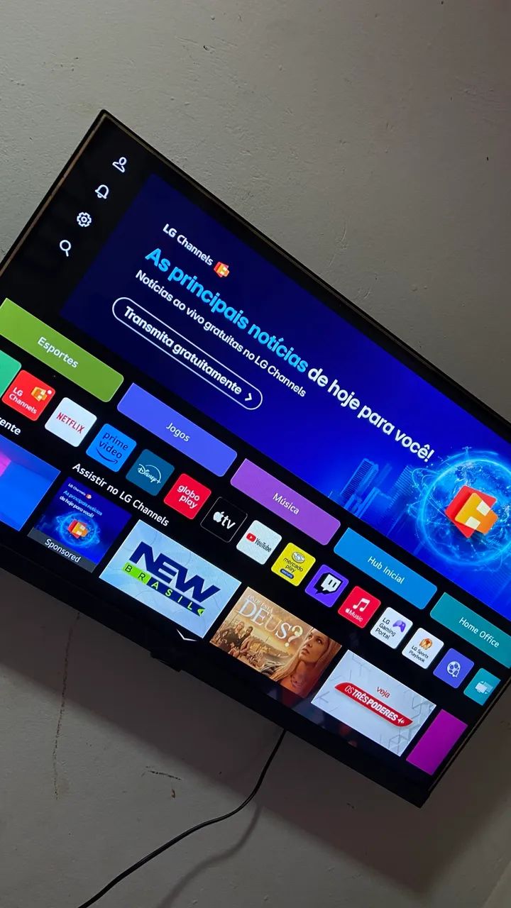 Tv Smart LG 32 Polegadas, Wifi Youtube Netflix, Processador rápido