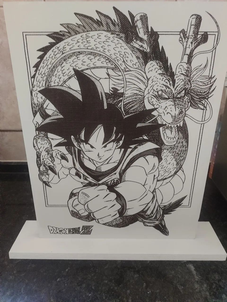 MOLDURA DE ENFEITE COM BASE TEMA DRAGONBALLZ  - Foto 2
