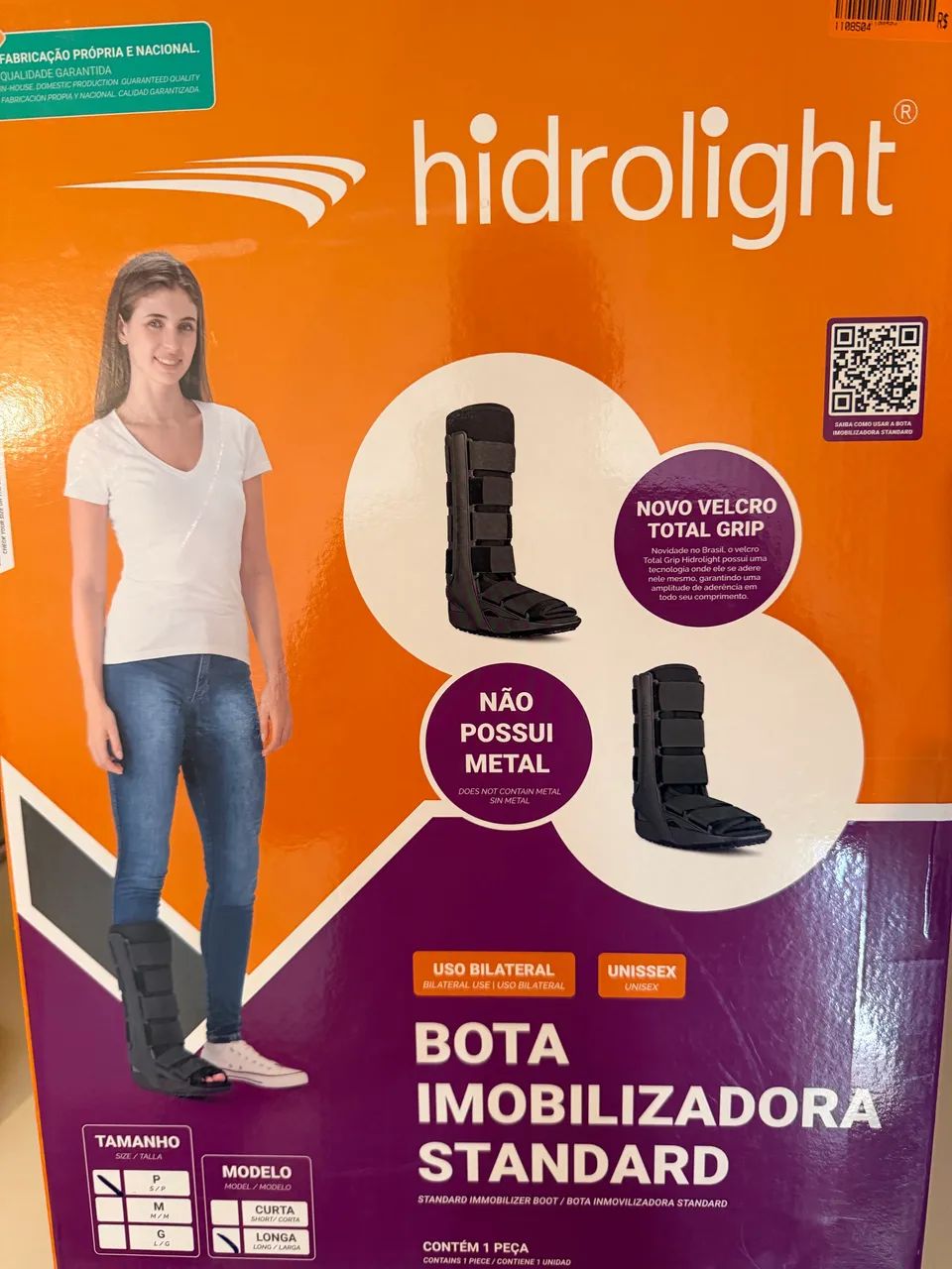 Vendo Bota Ortopédica modelo longa - Foto 2