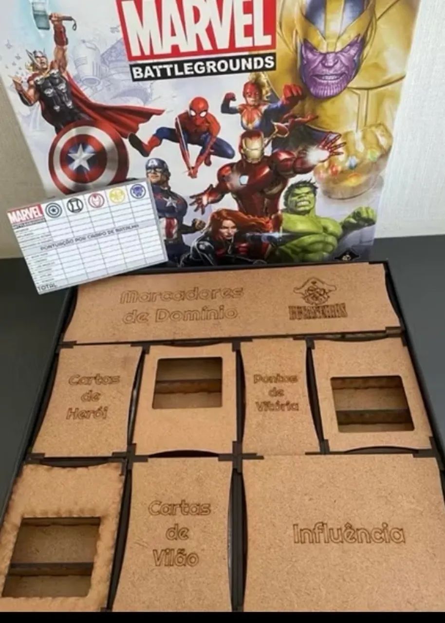Jogo de tabuleiro Marvel Battlegrounds novissimo  - Foto 3