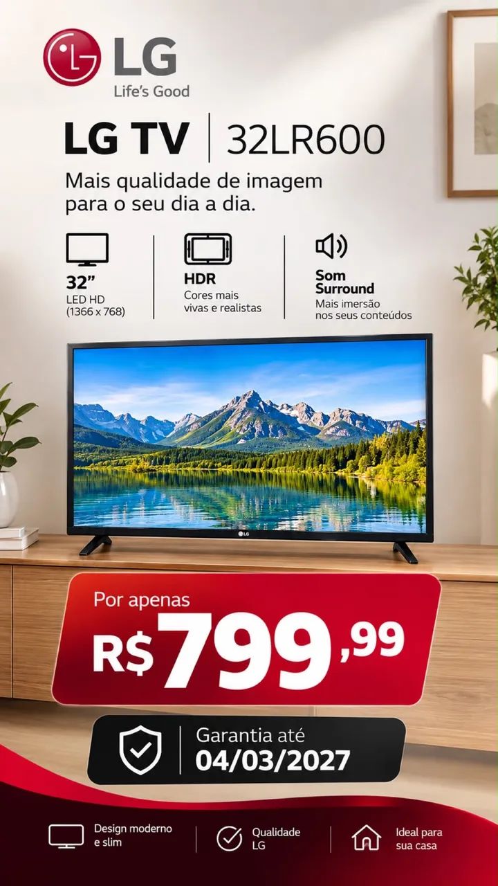 SMART TV LG 32 POLEGADAS 