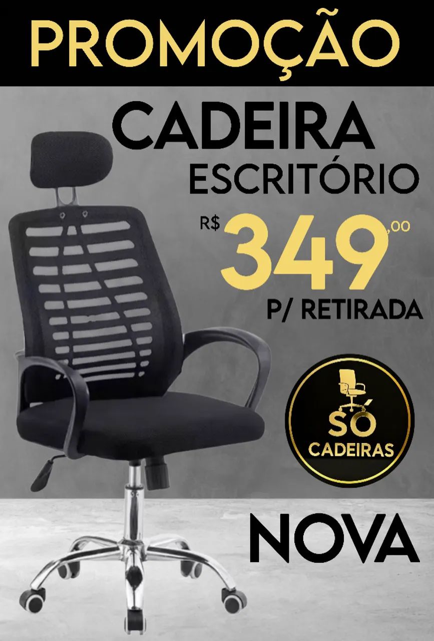 Cadeira Escritório Nova | Promoção apenas RETIRADA
