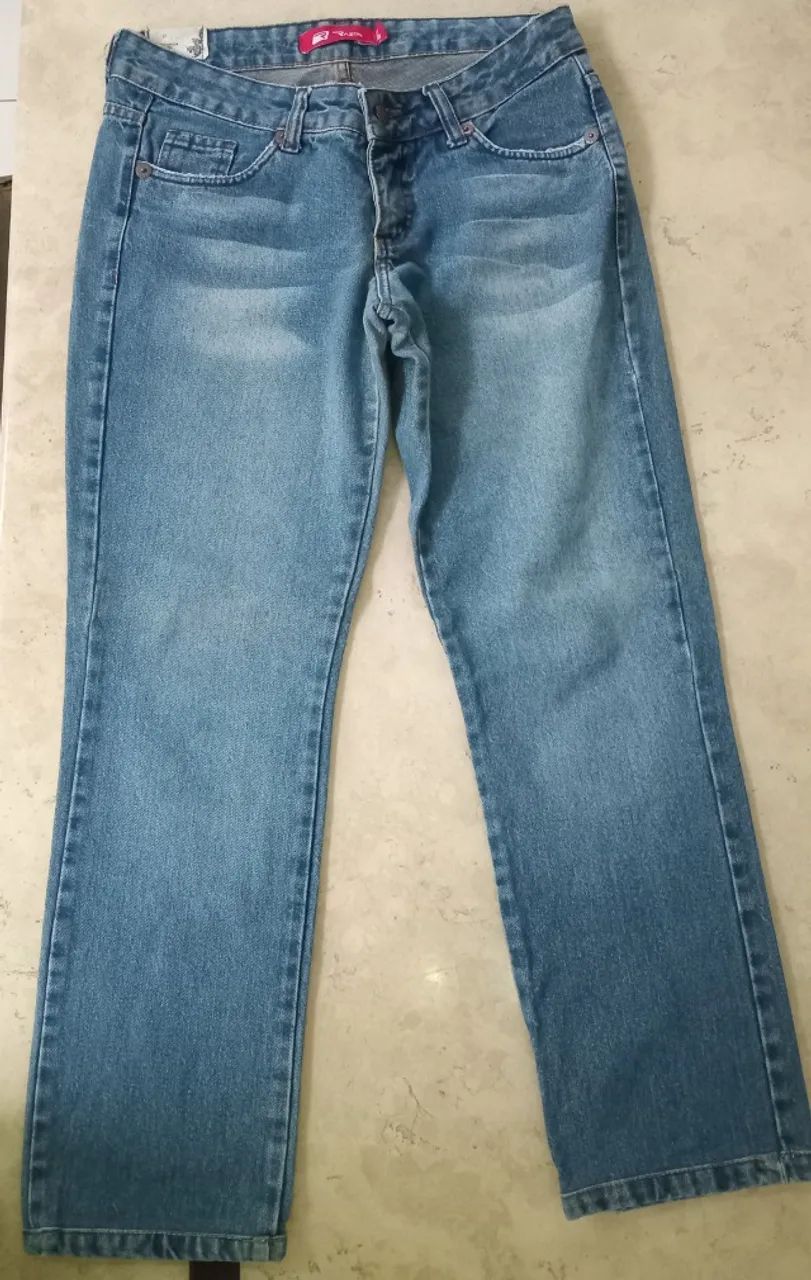 Calça Razon tam 42 Jeans tradicional 100% algodão Usado Desapego