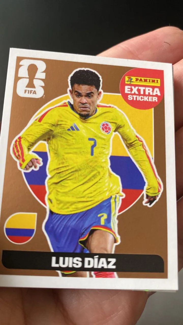 Figurinha Extra Copa Do Mundo 2026 Luis Días Bronze