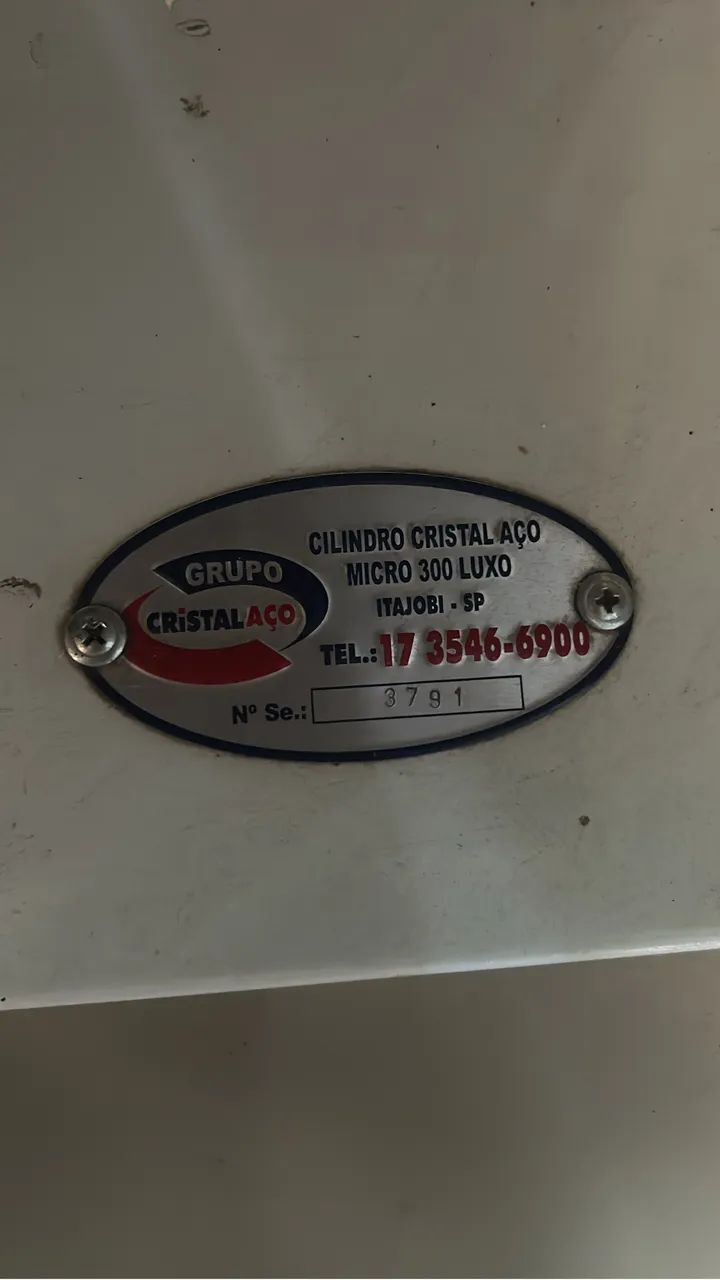 Cilindro cristal aço micro 300 luxo - Foto 5