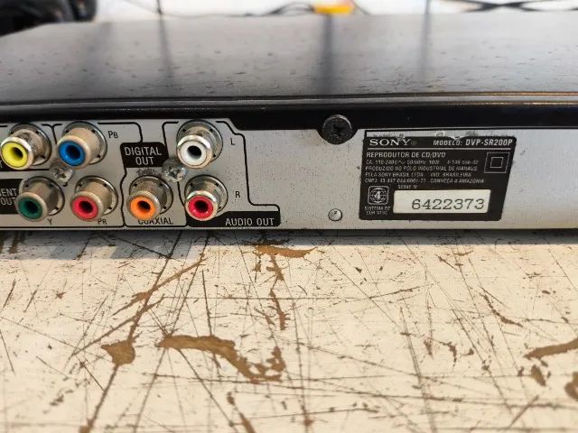 Sony DVP-SR200 reprodutor de DVD e CD FUNCIONANDO SEM CONTROLE 1 DVD BRINDE  - Foto 4