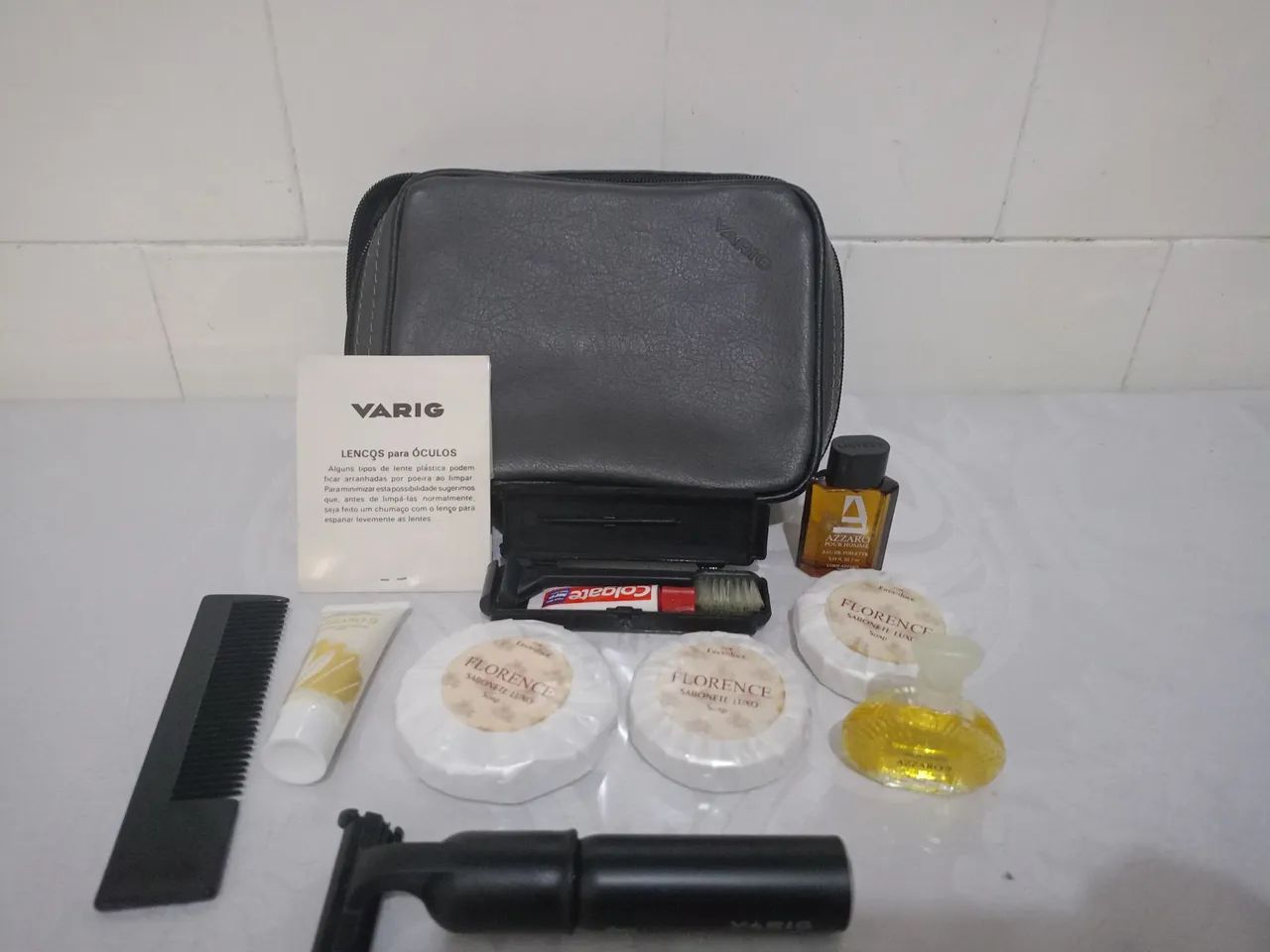 Kit Bolsa Necessaire Varig Antigo - Foto 2