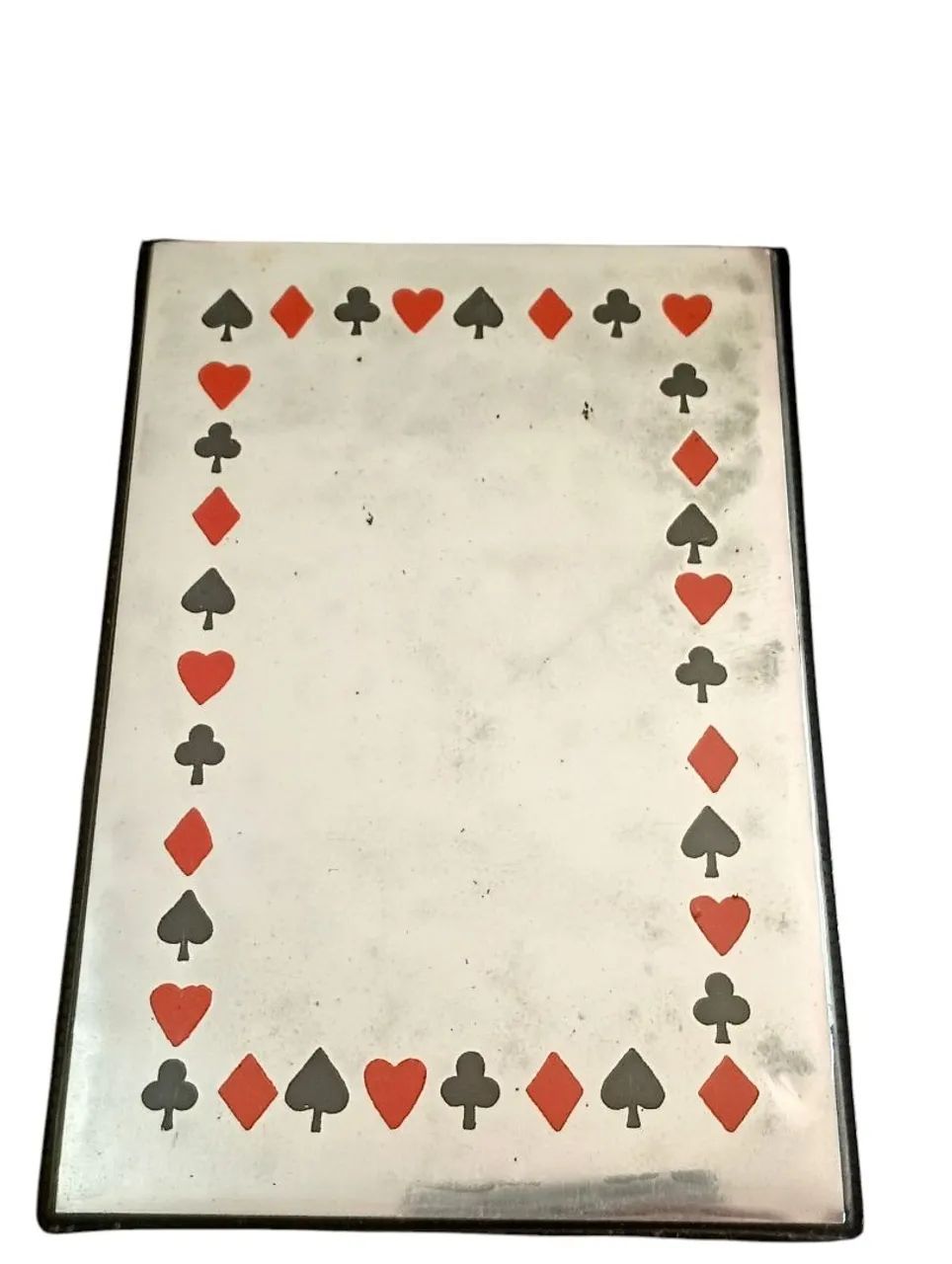 Conjunto antigo de jogos de cartas e dados no estojo original  - Foto 4