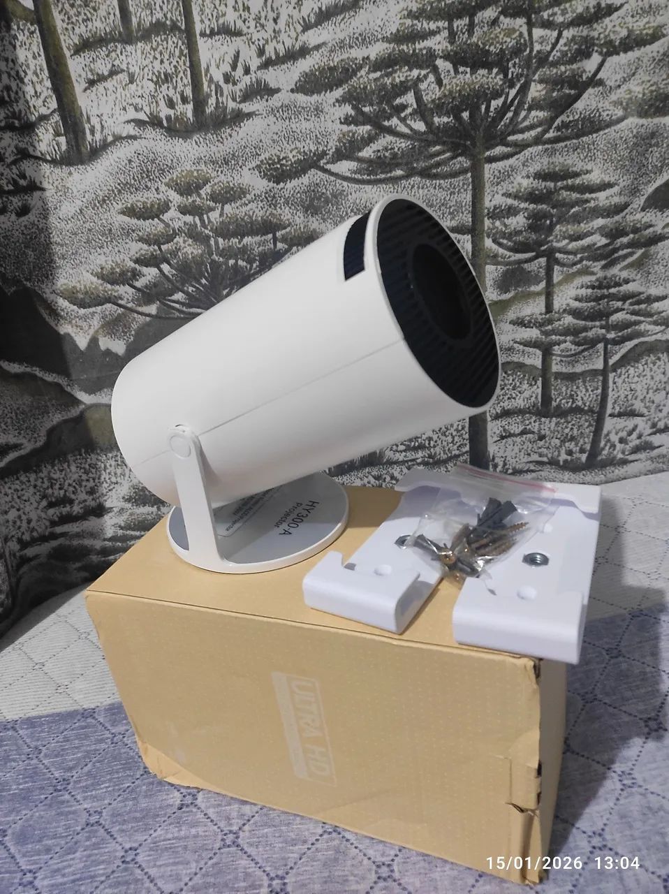 Projetor Wi-fi lançamento Portátil com Android HDMI Smart Cinema H300 4k HD - Foto 4