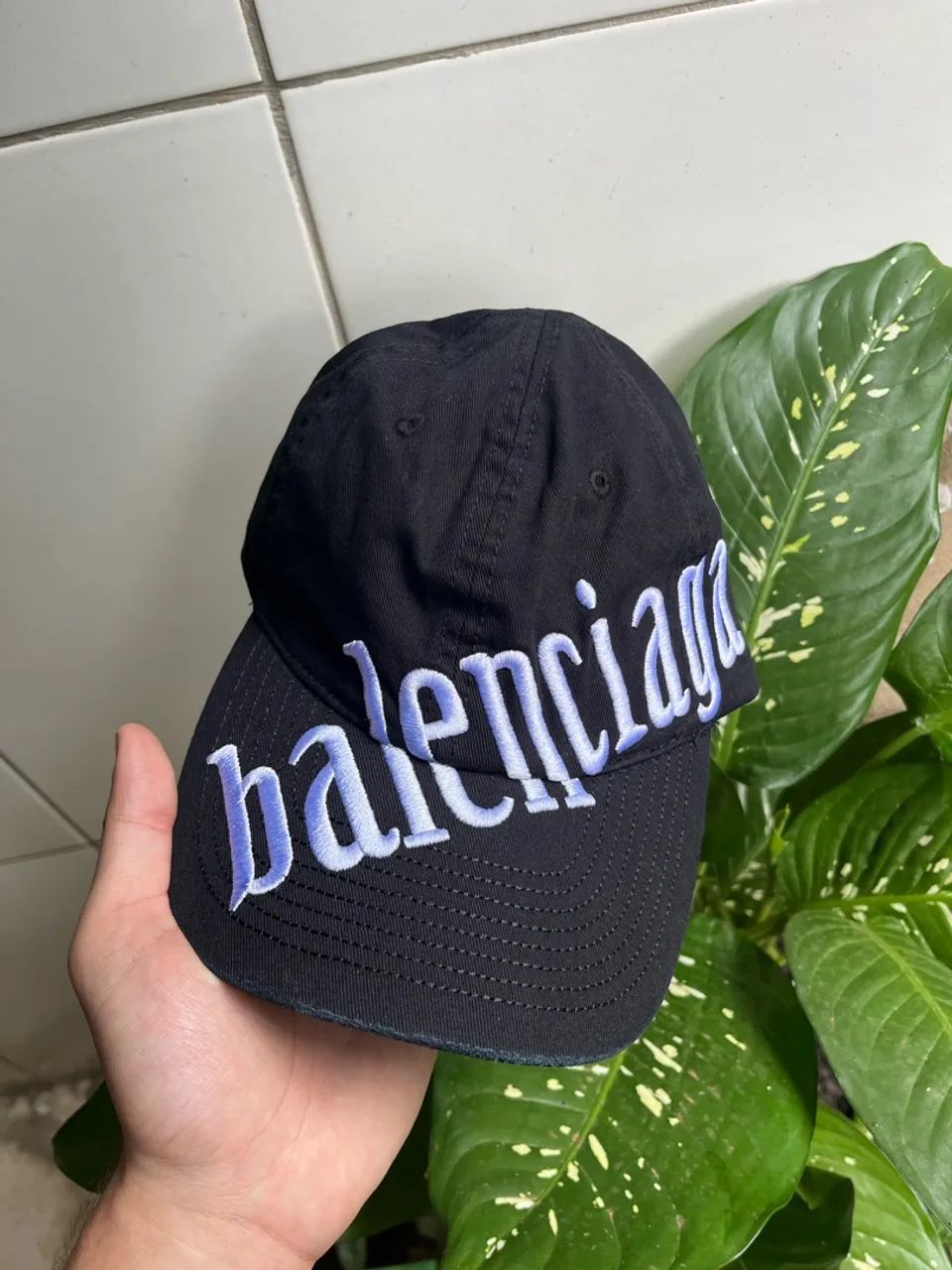 Boné balenciaga embroidery