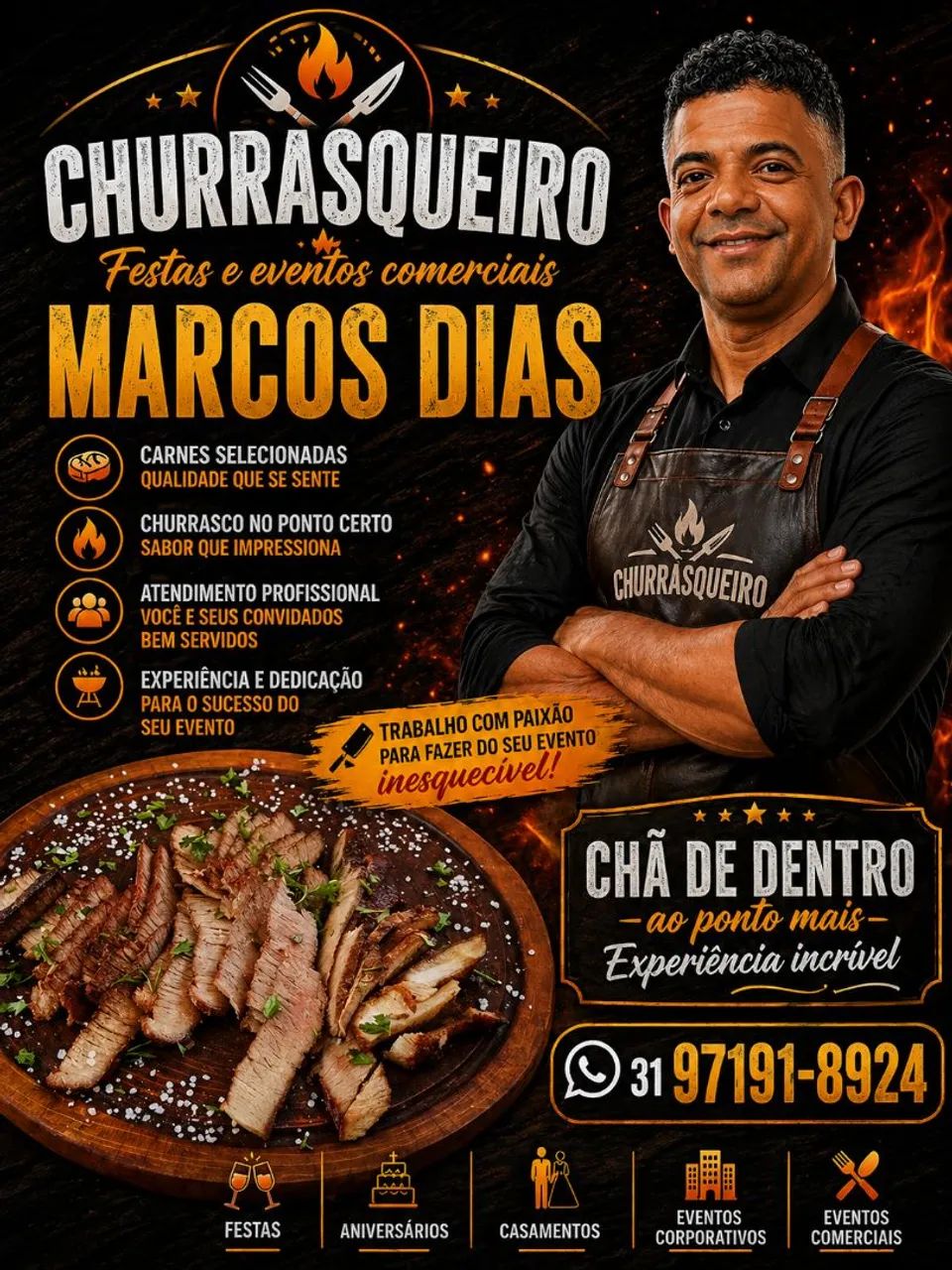 Churrasqueiro Profissional 