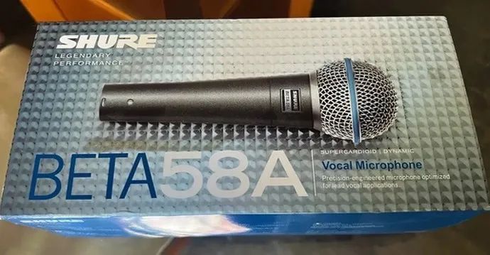 Microfone Shure Beta 58A novo na caixa original - Foto 3