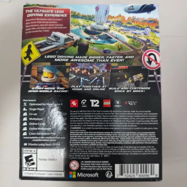 LACRADO) LEGO 2K Drive - Xbox One/Series X inclui BRINDE Aquadirt