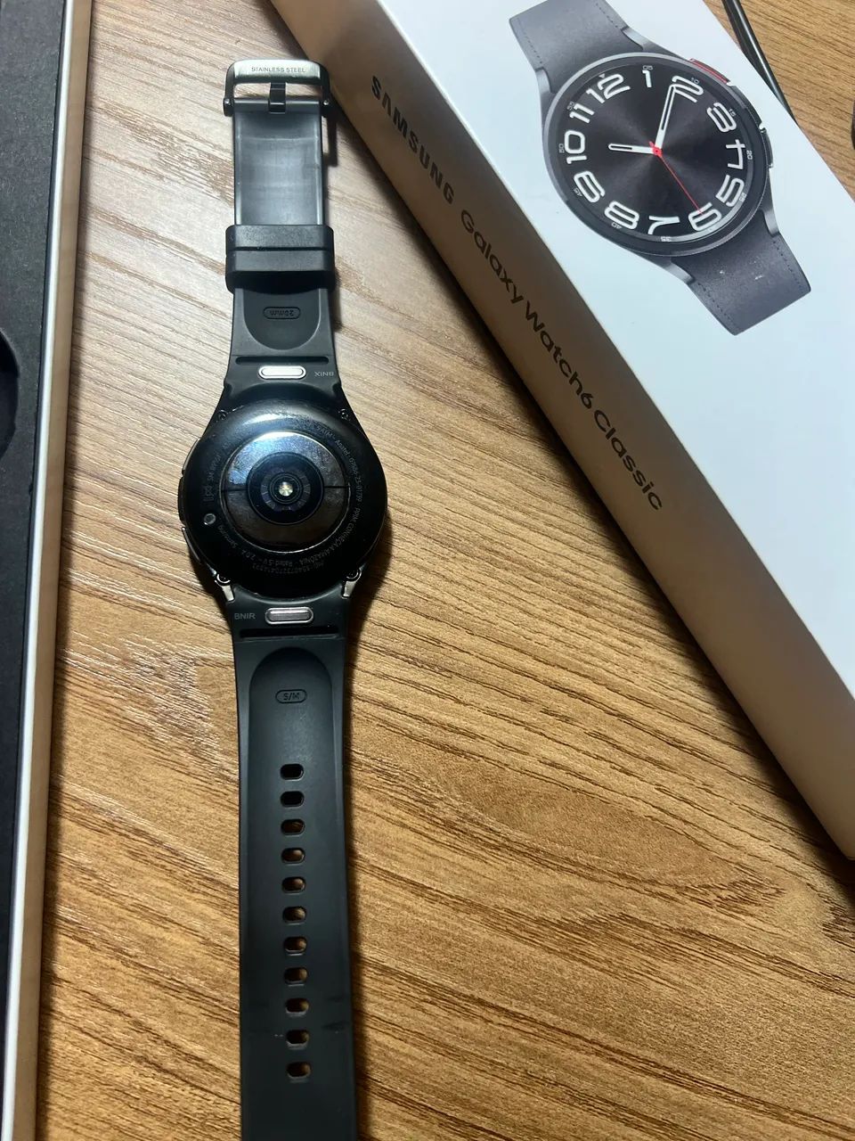 Smartwatch Galaxy Watch6 Classic Lte 47mm Grafite Samsung Desenho da pulseira Liso  - Foto 6