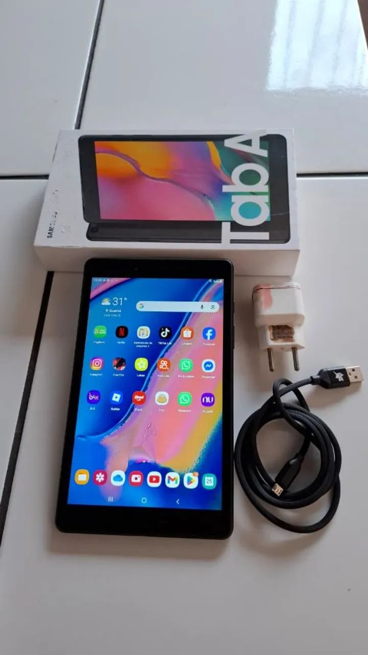 TABLET Na Caixa Samsung TAB A 8 polegadas chip 4G faz ligacao 32Gbs (Act cartao) - Foto 2
