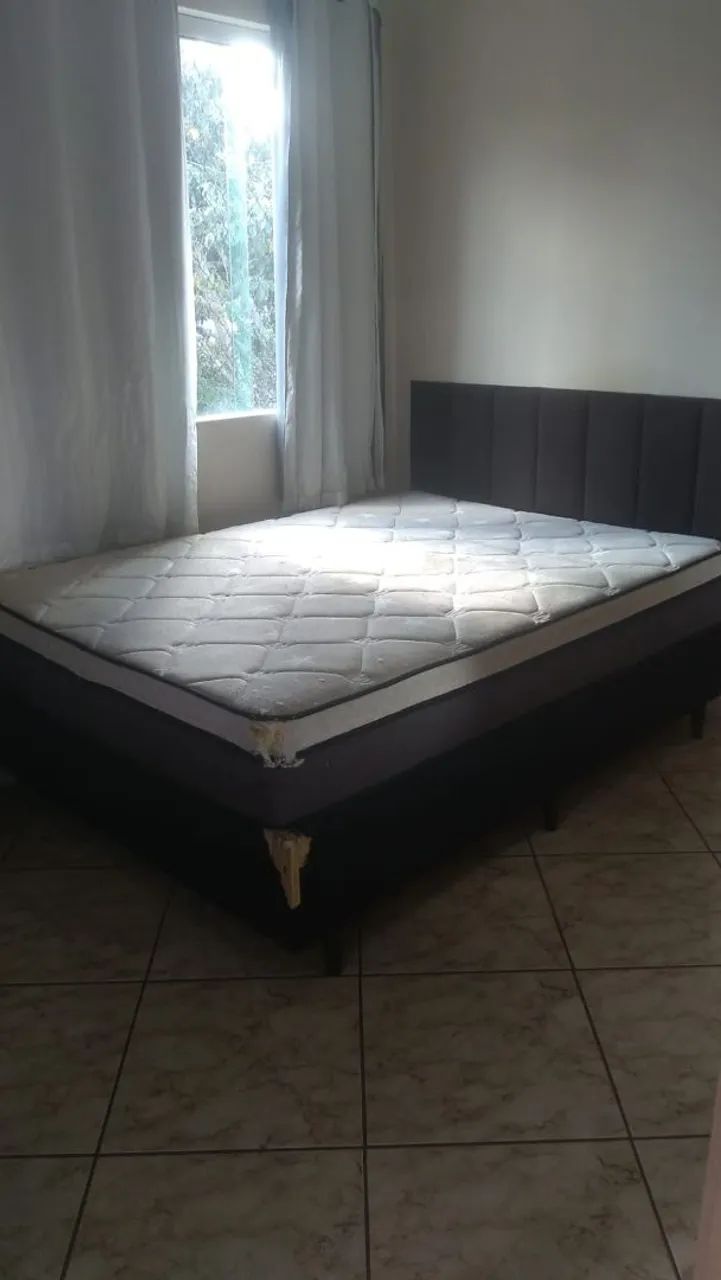CAMA CASAL (COLCHÃO E BASE)