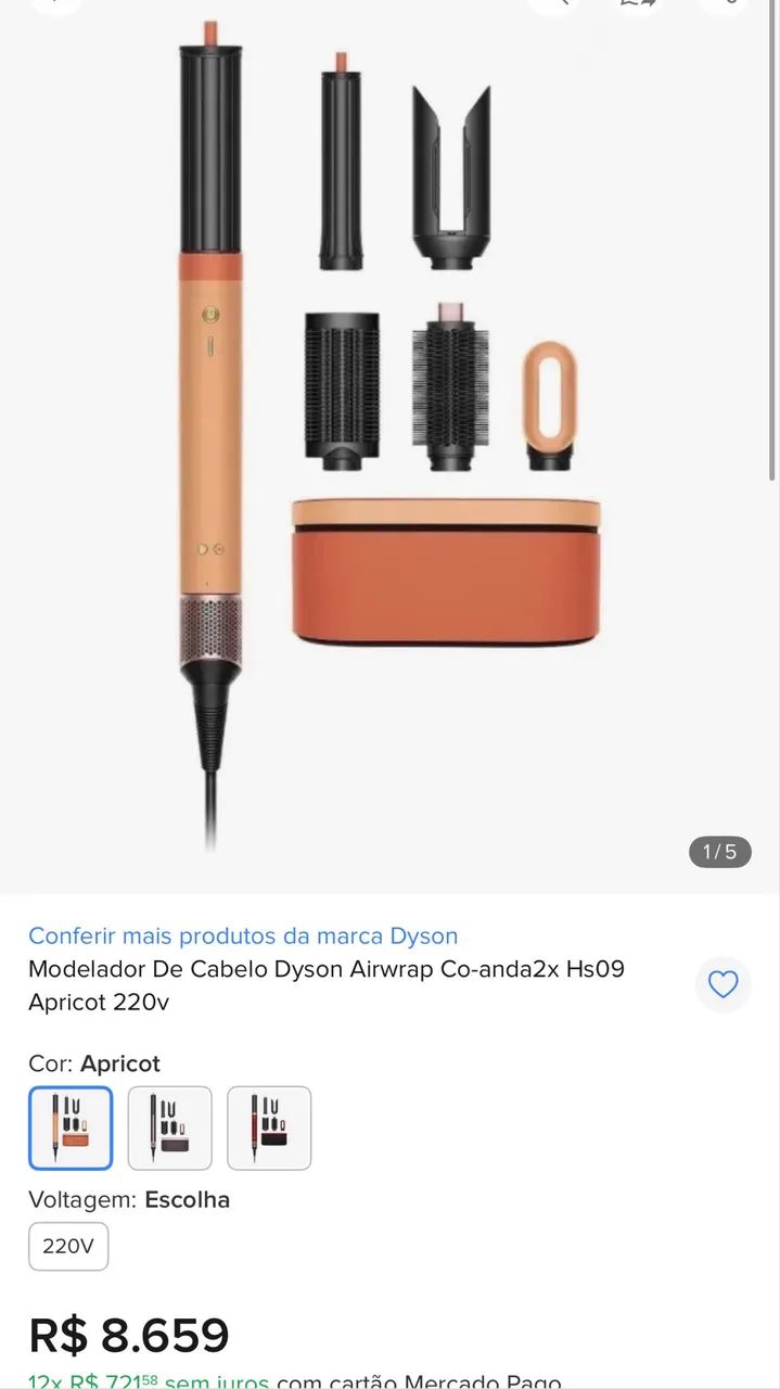 Dyson Airwrap HS09 Co-anda 2x Ceramic Pink & Rose Gold | Novo