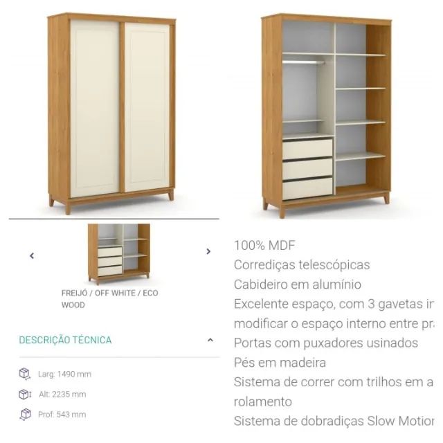 Guarda Roupa 2 portas de correr-MATIC  - Foto 2