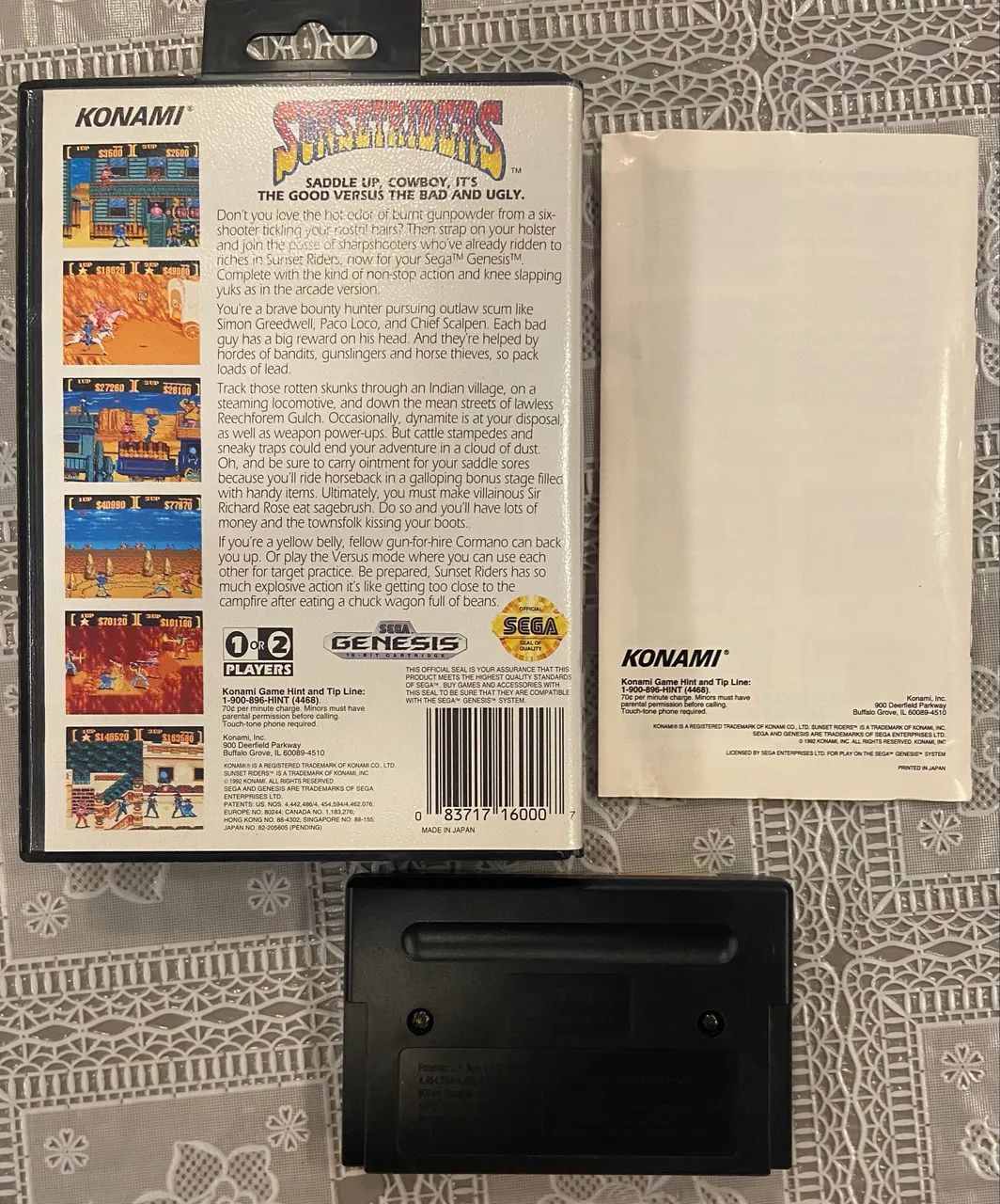 Jogo Mega Drive - Sunsetriders - Foto 2