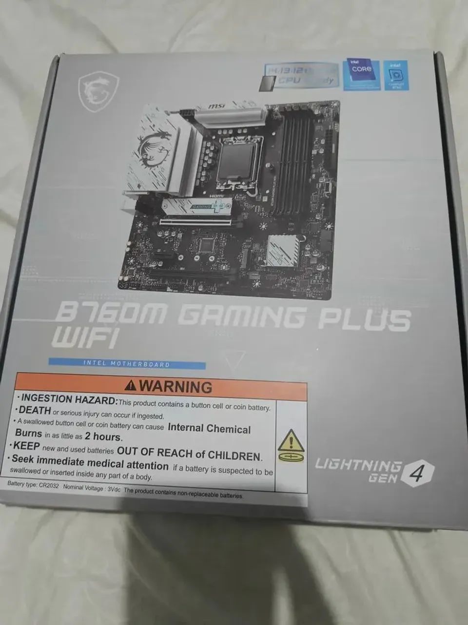 Placa Mãe Msi b760m Gaming plus wifi 6 ddr5 - Nova