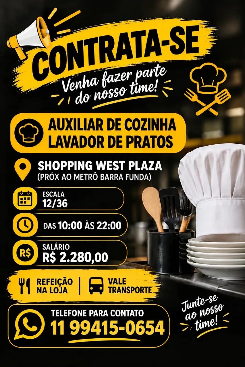 Auxiliar de cozinha 