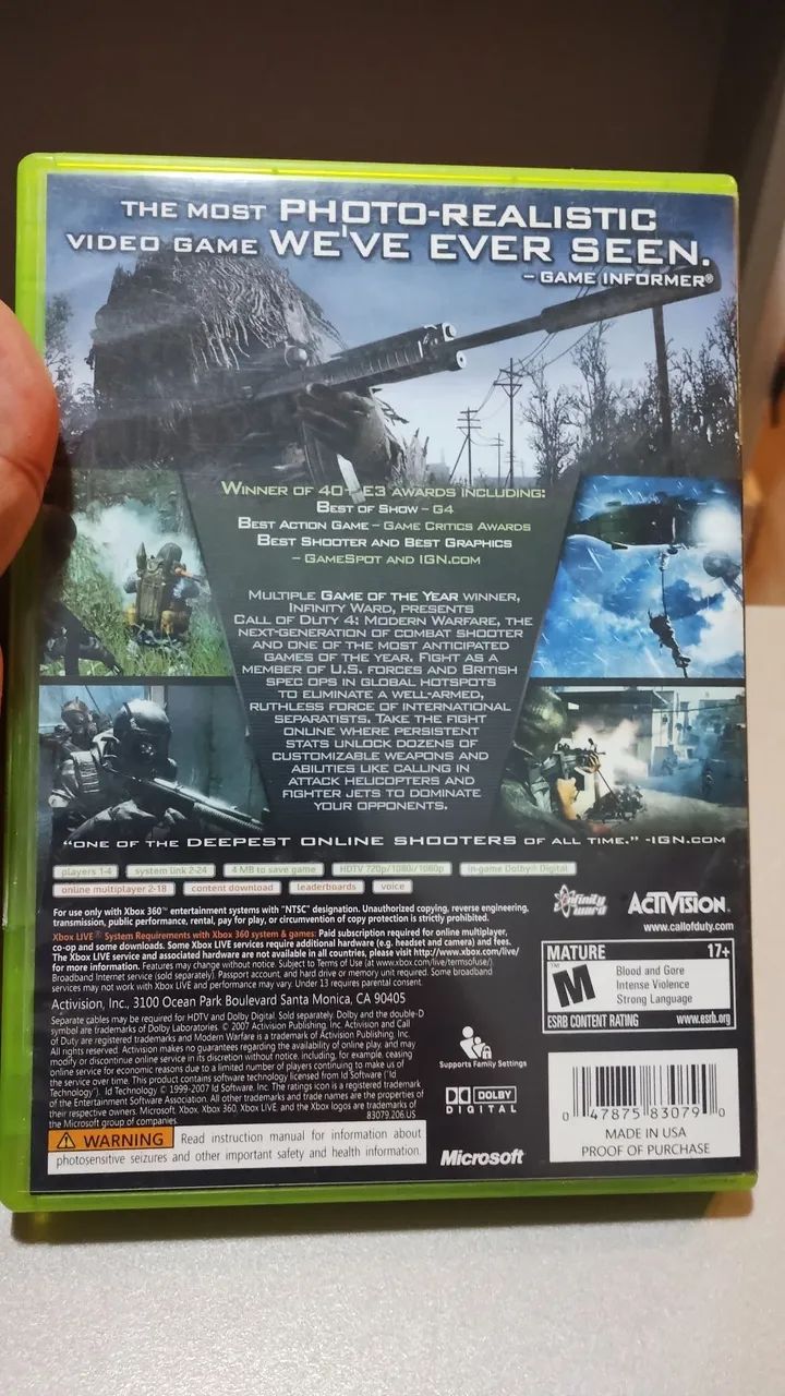Call of duty 4 modern warfare Xbox 360 - Foto 2