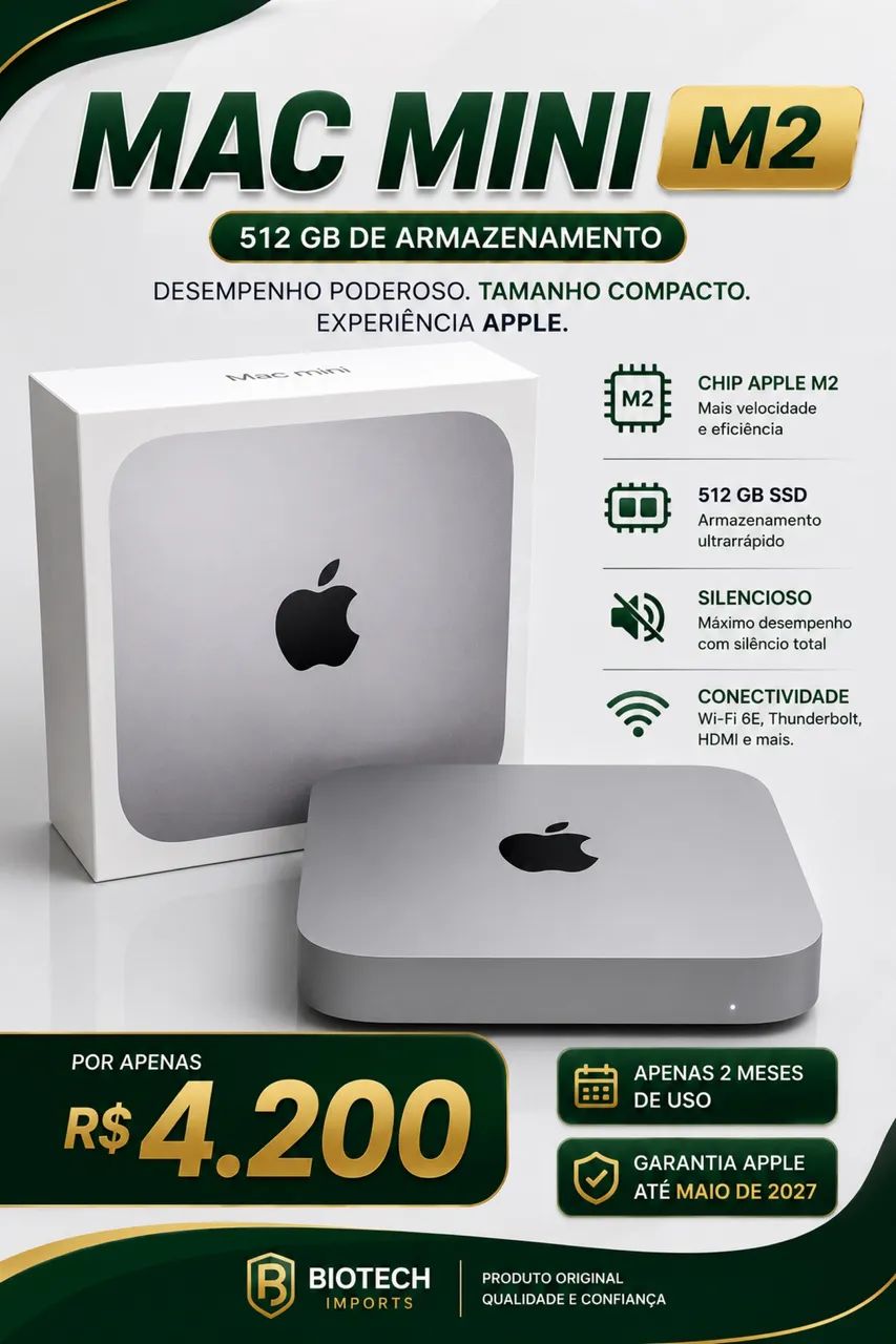 Apple Mac Mini M2 semi novo