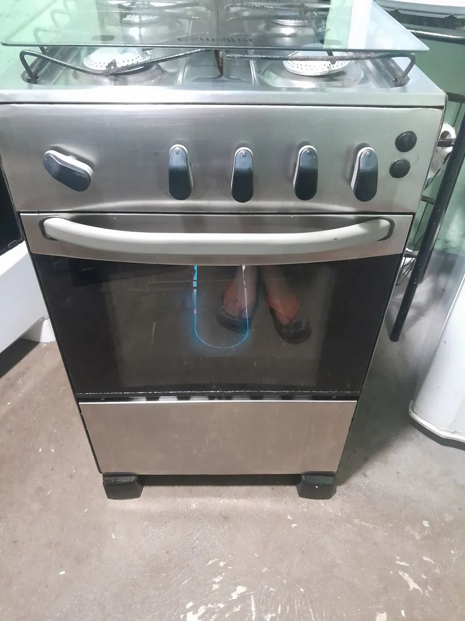 Fogão esmaltec inox 4bocas manual. - Foto 5